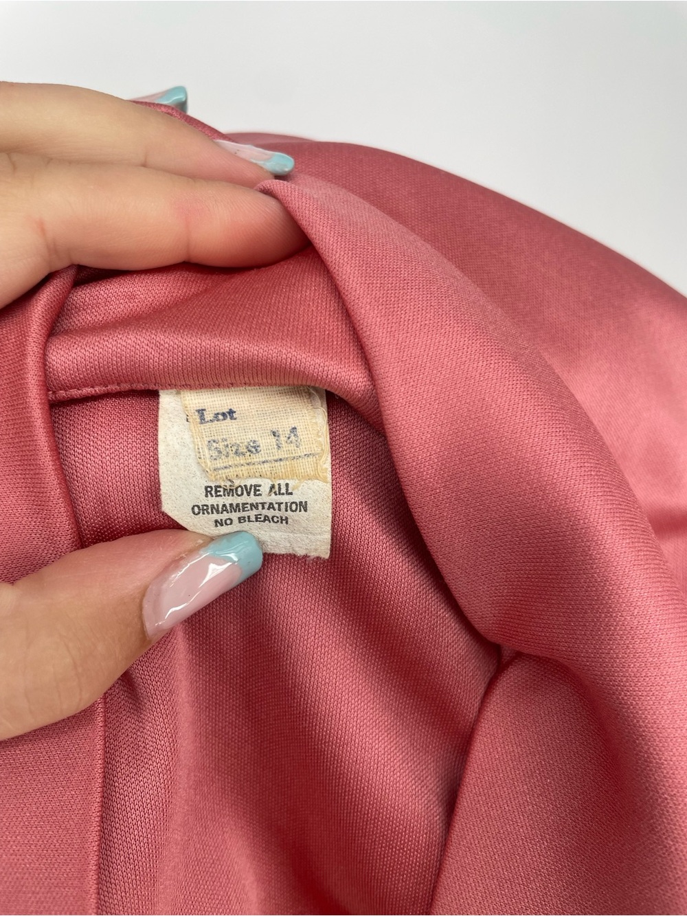 1970s Dusty Rose Long-sleeve Belted Shirtwaist Casual Day Dress Pointed Collar - Picture 7 of 9